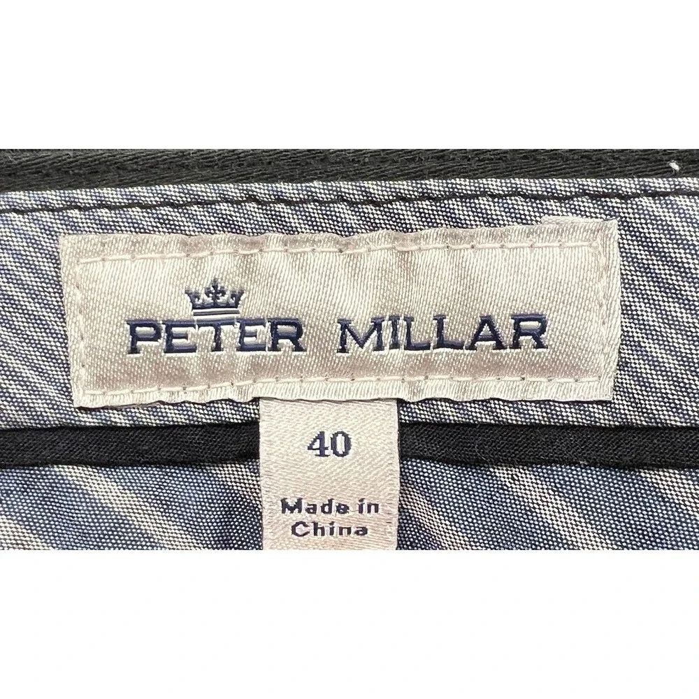 Peter Millar Black Casual‎ Chino Golf Pants Stretchy Men's 40 (ACTUAL 41/27.5)